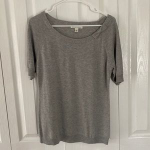 Banana Republic silk blend gray sweater